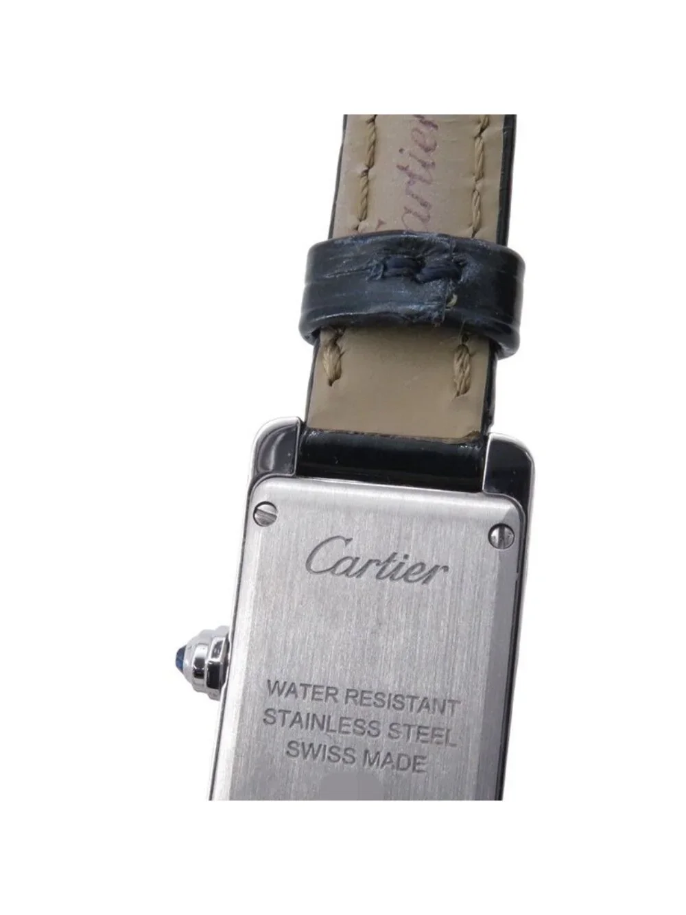 Cartier Tank American Mini Watch Silver Dial